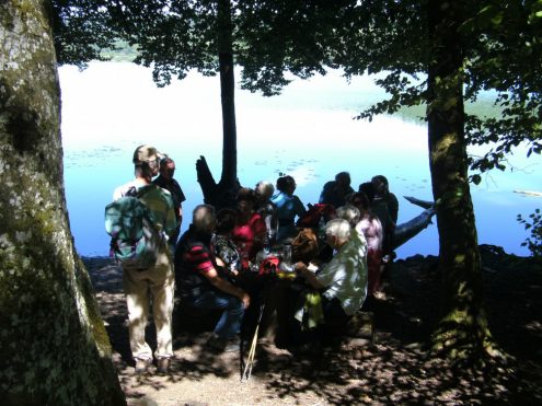 Rastplatz mit Blick auf den See