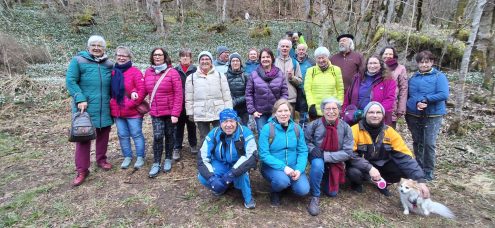 Gruppenfoto Märzenbecherwanderung