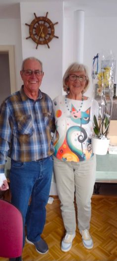 v. l. Heinz Heinemann, Heidi Schraut